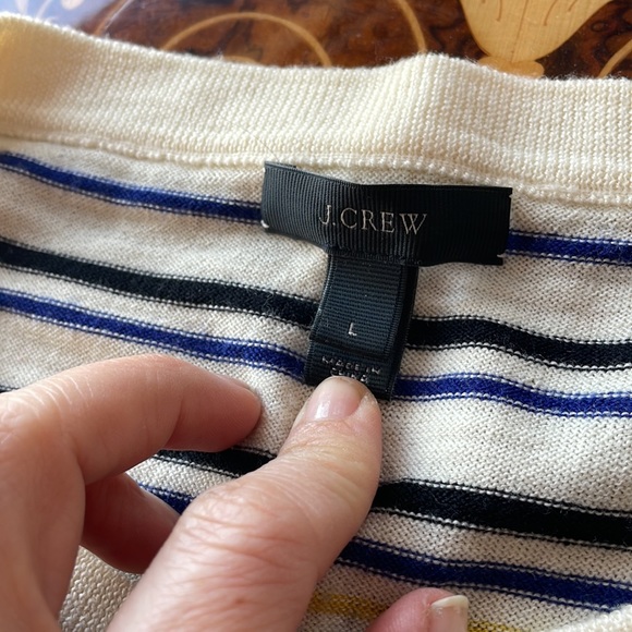 J CREW COLLECTION pants and merino wool sweater matching set striped SzM/L/6/8 - Picture 5 of 7